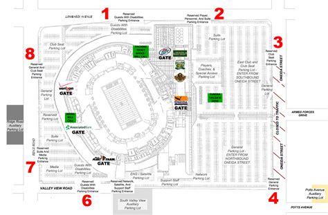 Lambeau Field, Green Bay WI - Seating Chart View