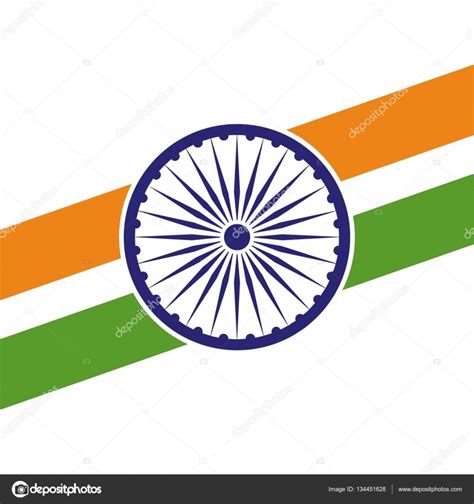 India national flag logo — Stock Vector © ibrandify #134451628