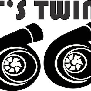 It's Twins Turbo Decal Sticker in Three Sizes for - Etsy