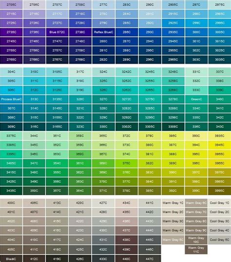 Roar Approval Panther Printable Pantone Color Chart Dripping | Porn Sex Picture