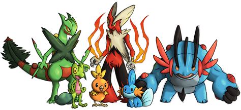 Mega Hoenn starters. by BananaPistol on DeviantArt