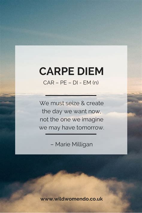 Seize the Day and Create the Life You Want