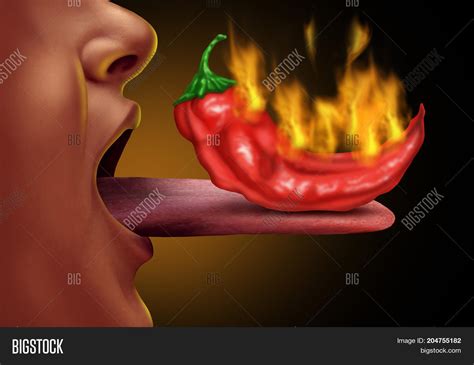 Eating Spicy Food Diet Image & Photo (Free Trial) | Bigstock