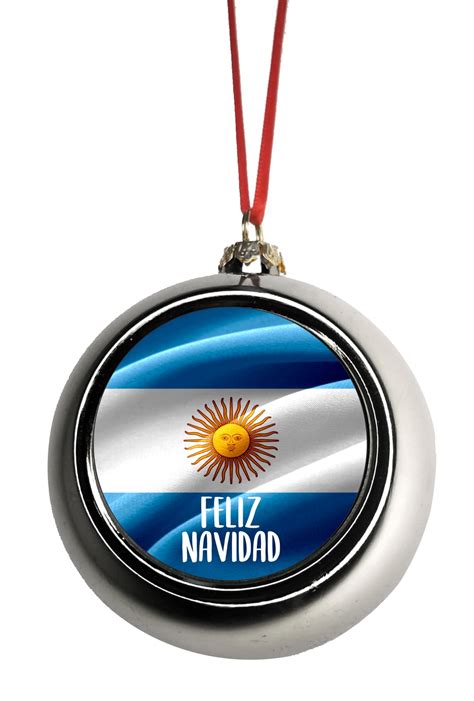 Argentina Ornament - Argentina Christmas Ornament Flag Feliz Navidad Ornament Christmas DÃ©cor ...