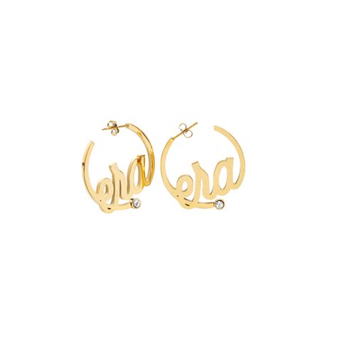 Gold Mini Era Logo Hoops – ERABYDJZINHLE