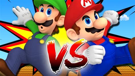 MARIO VS LUIGI!! ¡¡PELEAS SIN PIEDAD!! - YouTube