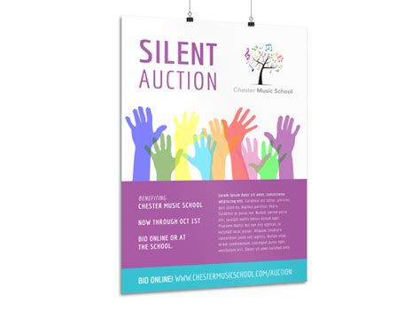 Silent Auction Poster Template | MyCreativeShop