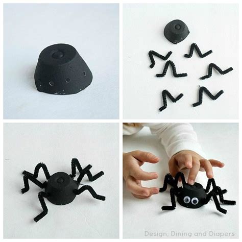 Egg Carton Spiders - Taryn Whiteaker Designs