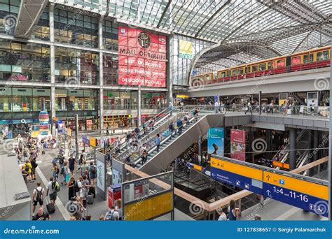 Central Railway Station or Hauptbahnhof Inside in Berlin, Germany ...