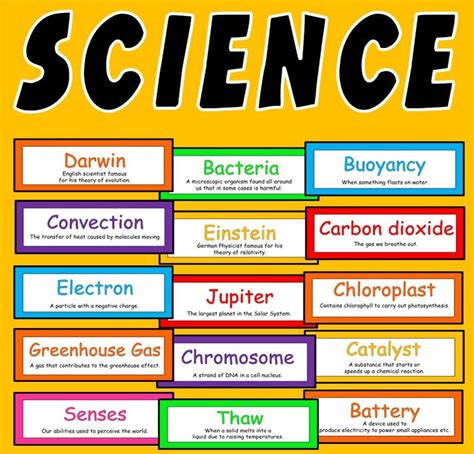 200 SCIENCE FLASHCARDS - CLASSROOM DISPLAY KEY WORDS KEY STAGE 2-4 ...