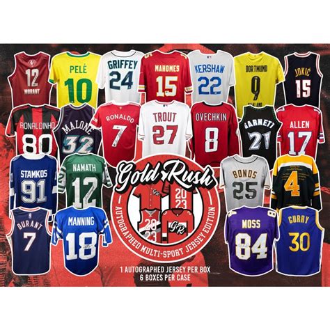 2023 Gold Rush Autographed Multi-Sport Jersey 6-Box Case | Steel City ...