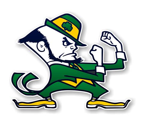 Notre Dame Fighting Irish Mascot Precision Cut Decal / Sticker