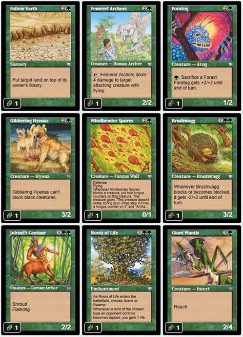 Magic the Gathering Adventures: [Legacy] A Green deck only with cards from Mirage set