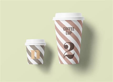 Free Small & Large Size Paper Cup Mockup PSD - Good Mockups