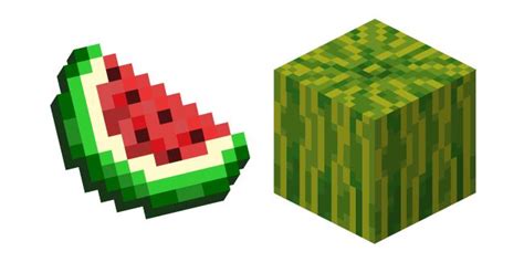 Pixelated Delights: Minecraft Melon Slice and Melon