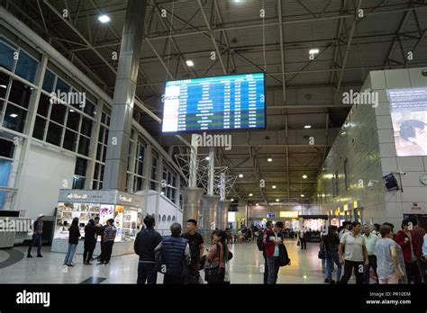 Almaty, Kazakhstan - September, 2018: Almaty airport architecture. The ...