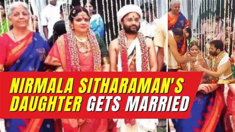 FM Nirmala Sitharaman's daughter Parakala Vangmayi ties knot with PM ...