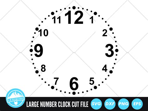 Clock Face SVG | Clock Face Cut File By LD Digital | TheHungryJPEG