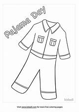 Printable Pajama Template sketch template