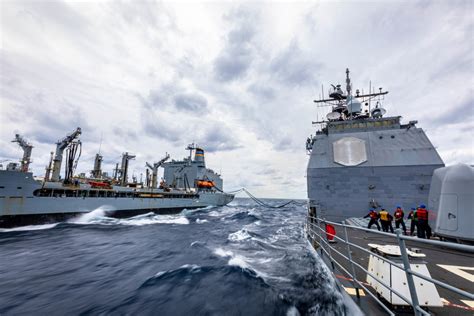 DVIDS - Images - USS Chancellorsville Conducts a Replenishment-at-sea [Image 1 of 5]