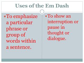 Em Dash Definition, Uses & Examples | Study.com