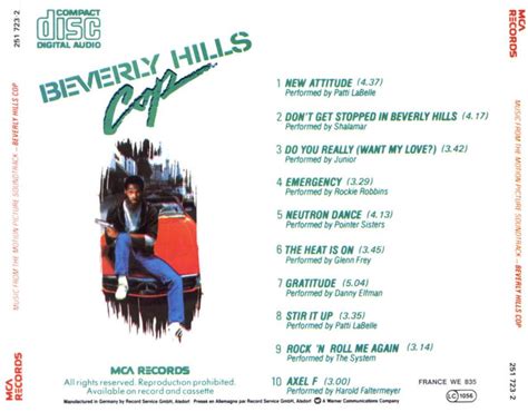 Beverly Hills Cop - Soundtrack CD (Various Artists) | eBay