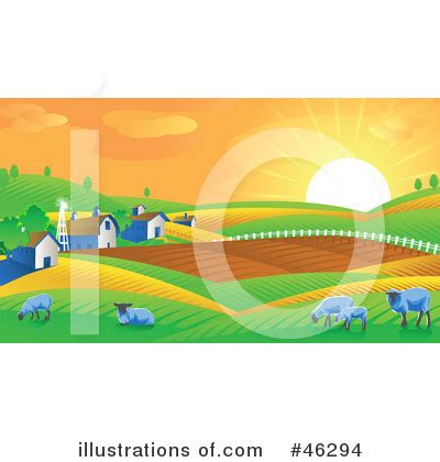 Farm Land Clipart #46294 - Illustration by Tonis Pan