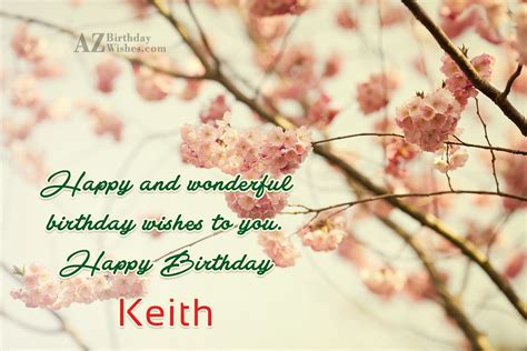 Happy Birthday Keith