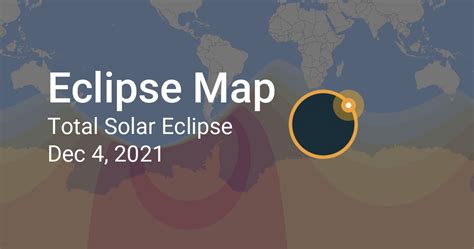 Map of Total Solar Eclipse on December 4, 2021