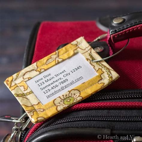 DIY Luggage Tags Made From Your Favorite Fabrics