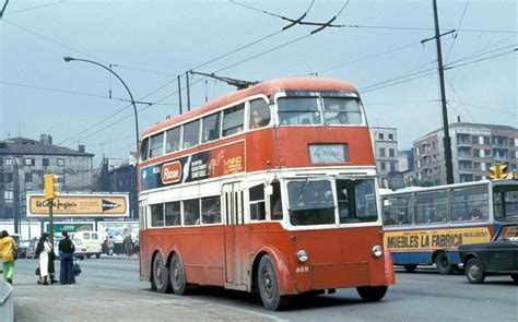 Former London trolleybus 1869 in Bilbao, Spain | Bilbao, London transport, Bus