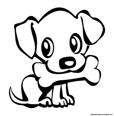 Cute Dog Drawing | Wallpapers Gallery
