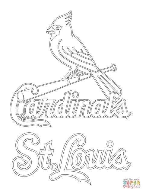 the st louis cardinals logo is shown in black and white, as well as an ...