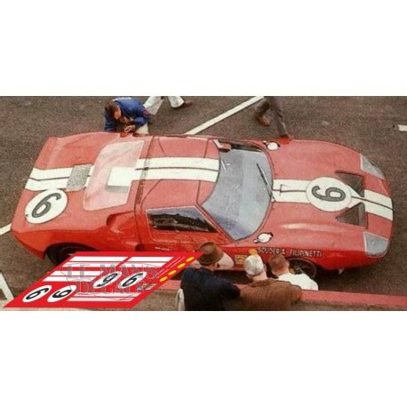 Ford GT40 - Le Mans 1965 nº 6 - LEMANSDECALS