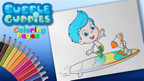 Bubble Guppies, Favorite Cartoon Character, Coloring Pages, Colouring ...