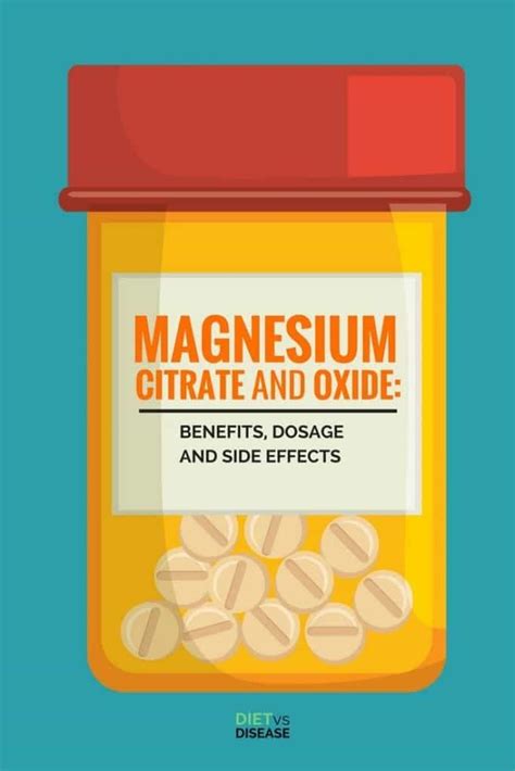 Magnesium Citrate and Oxide: Benefits, Dosage and Side Effects | Diet ...