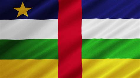 Flag of Central African Republic Waving [FREE USE] - YouTube