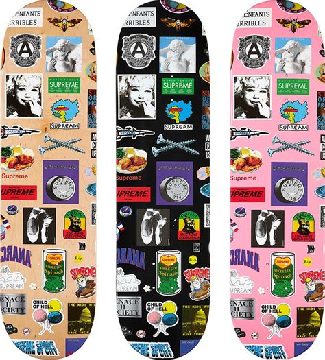 Supreme Stickers Skateboard Deck Set - Novelship