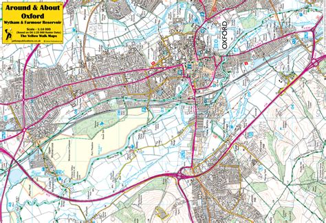 Oxford, Wytham & Farmoor Reservoir Walking Map