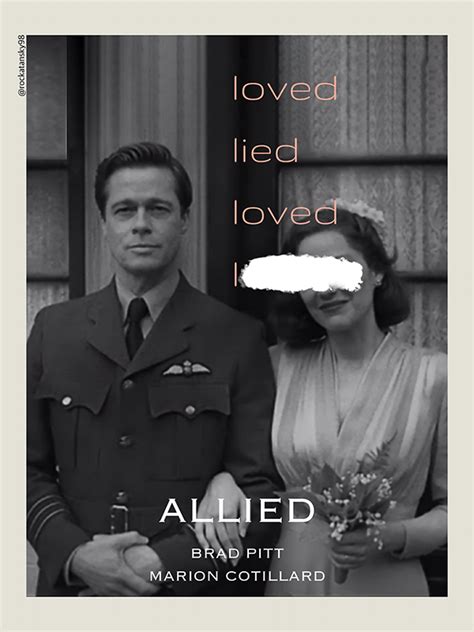 [Allied] Movie Poster (fan art) on Behance