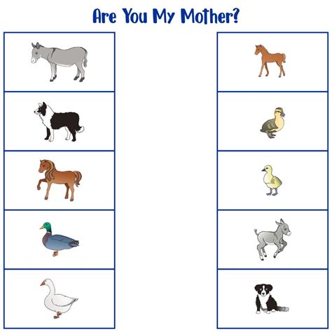 Baby Animals Matching - 15 Free PDF Printables | Printablee