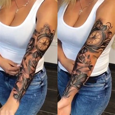 #Halfsleevetattoos | Girl half sleeve tattoos, Tattoos for women half ...