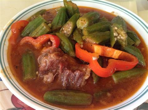 Okra (Kalalou) | Haitian food recipes, Food, Carribean food