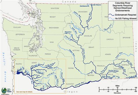 Washington State Rivers Map - Printable Map