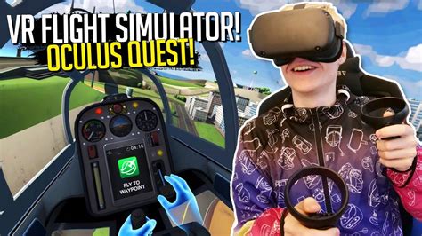 VR FLIGHT SIMULATOR with the OCULUS QUEST! - YouTube