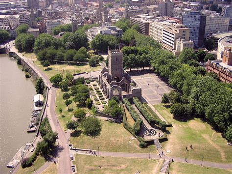 St Peter's ruined church in Castle Park, Bristol image - Free stock ...