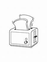 Toaster Coloring Page Pages sketch template