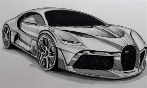 Pencil Car Drawing Realistic - Drawing Skill