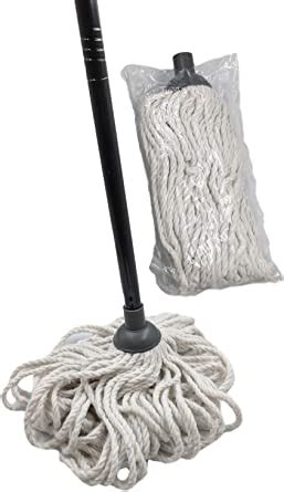 Cotton Floor Mops High Quality Mop System with Super Absorbent Cotton Mop Head, 110cm Metal Mop ...