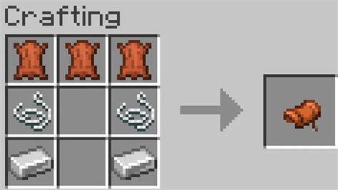 saddle crafting Minecraft Data Pack